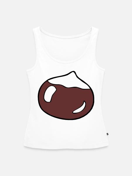 Haselnuss - Frauen Premium Organic Tank Top - Weiß