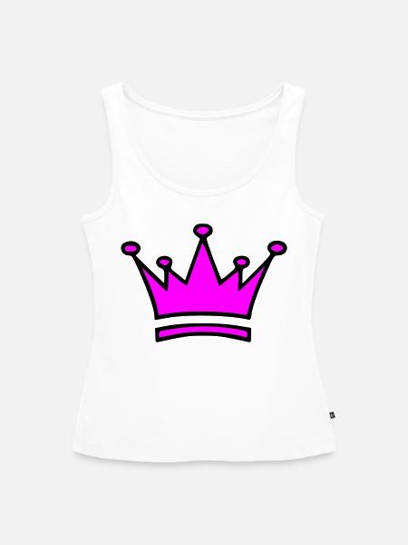 krone - Frauen Premium Organic Tank Top - Weiß