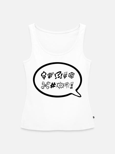 Fluch - Frauen Premium Organic Tank Top - Weiß