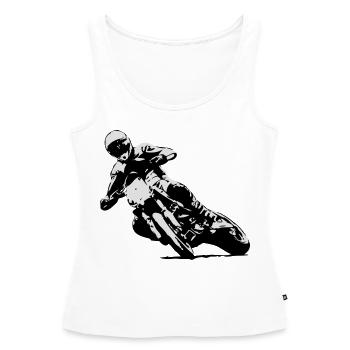Supermoto - Frauen Premium Organic Tank Top - Weiß - Vorne - AI Model Female 172 light (172cm)
