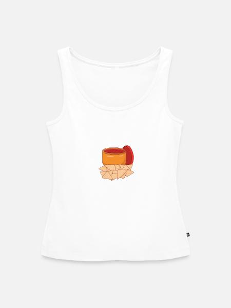 Chips und Salsa Nachos - Frauen Premium Organic Tank Top - Weiß
