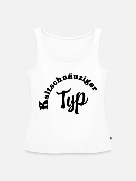 Kaltschnäuziger Typ - Frauen Premium Organic Tank Top - Weiß