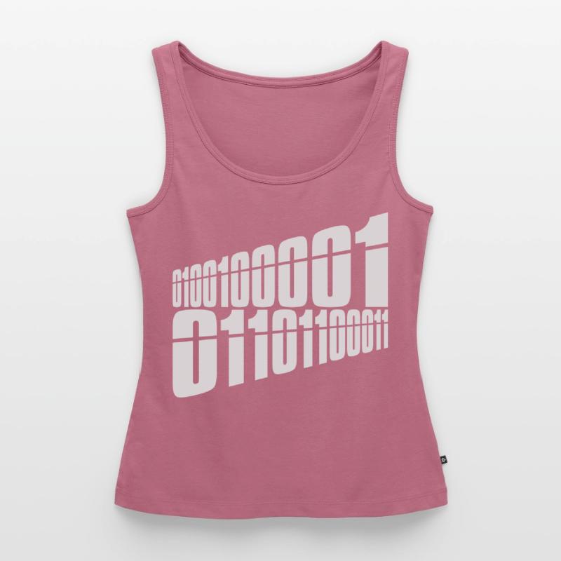Binary Code Program Language Women’s Premium Organic Tank top