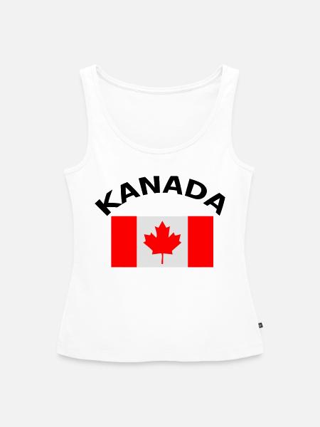 Kanada, Canada, Fahne, Flagge - Frauen Premium Organic Tank Top - Weiß