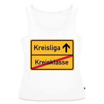 ortsschild_kreisklasse_f3 - Débardeur bio Premium Femme - blanc - Devant - AI Model Female 172 light (172cm)