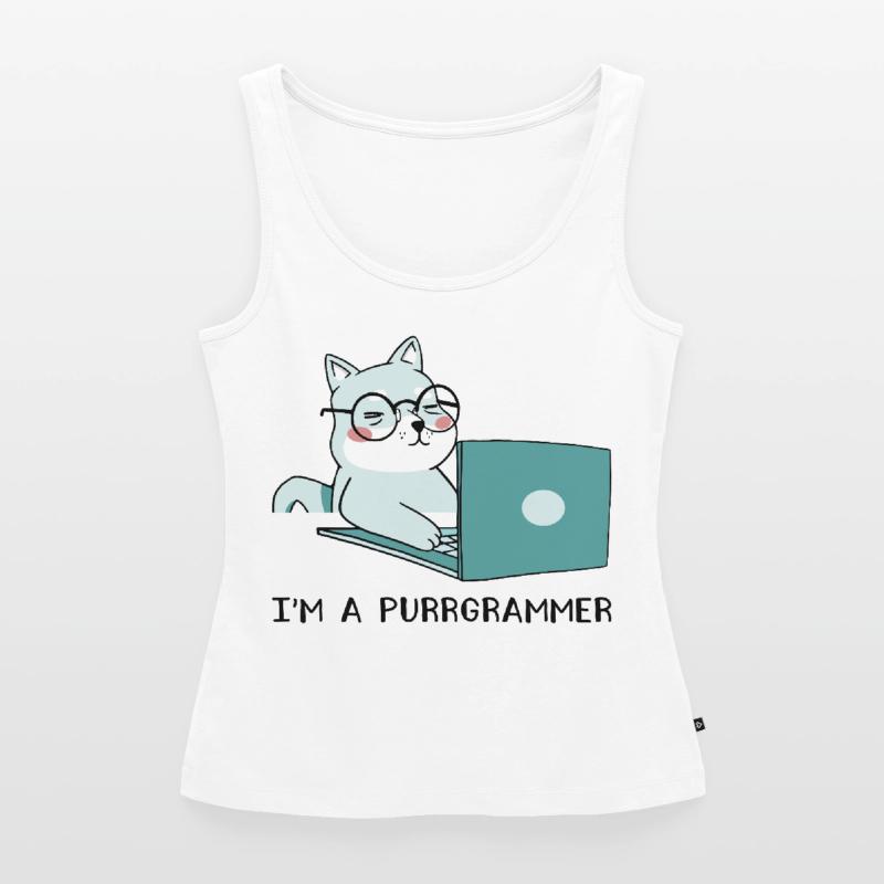 I'm A Purrgrammer Coder Software Developer Compute Frauen Premium Organic Tank Top