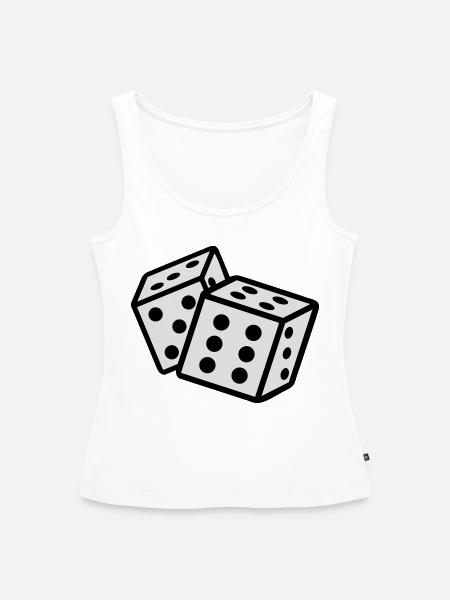 würfel - Frauen Premium Organic Tank Top - Weiß