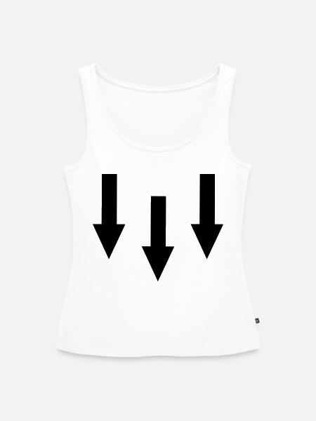 Pfeile - Frauen Premium Organic Tank Top - Weiß