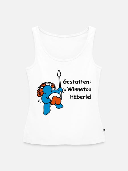 Winnetou Häberle - Frauen Premium Organic Tank Top - Weiß