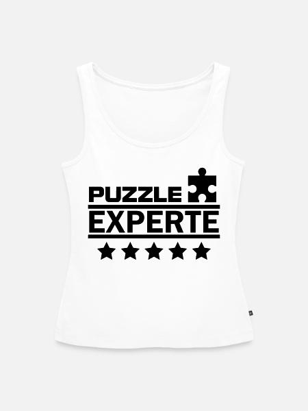 puzzle experte - Frauen Premium Organic Tank Top - Weiß