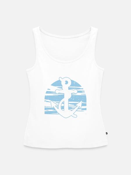 Seglen Segelboot Segler - Frauen Premium Organic Tank Top - Weiß