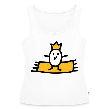 Fliegender Teppich - V2 - Frauen Premium Organic Tank Top - Weiß - Vorne - AI Model Female 172 light (172cm)
