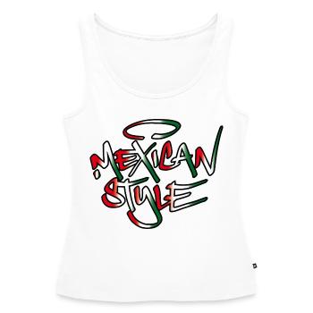 Mexican Style - Frauen Premium Organic Tank Top - Weiß - Vorne - AI Model Female 172 light (172cm)