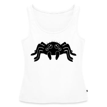 Clipart Petite Araignée - Débardeur bio Premium Femme - blanc - Devant - AI Model Female 172 light (172cm)
