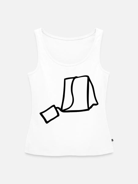 Teebeutel - Frauen Premium Organic Tank Top - Weiß