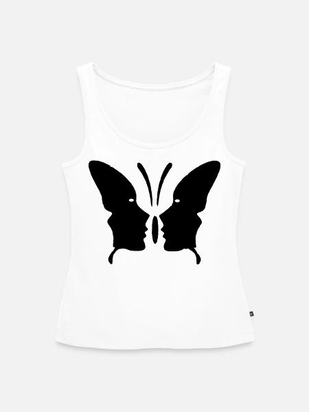 Butterfly - Frauen Premium Organic Tank Top - Weiß