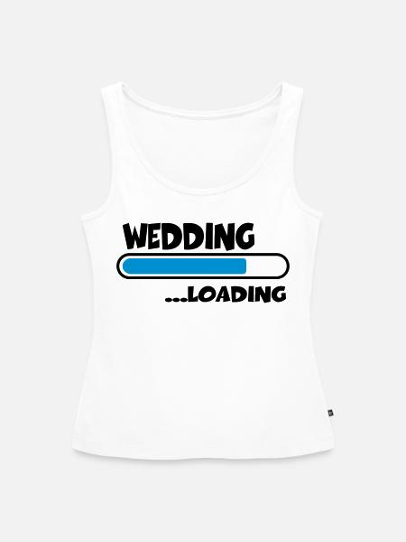 Wedding loading - Frauen Premium Organic Tank Top - Weiß
