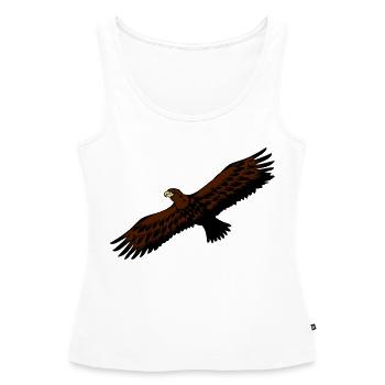 Oiseau Aigle anmut oiseaux de proie - Débardeur bio Premium Femme - blanc - Devant - AI Model Female 172 light (172cm)