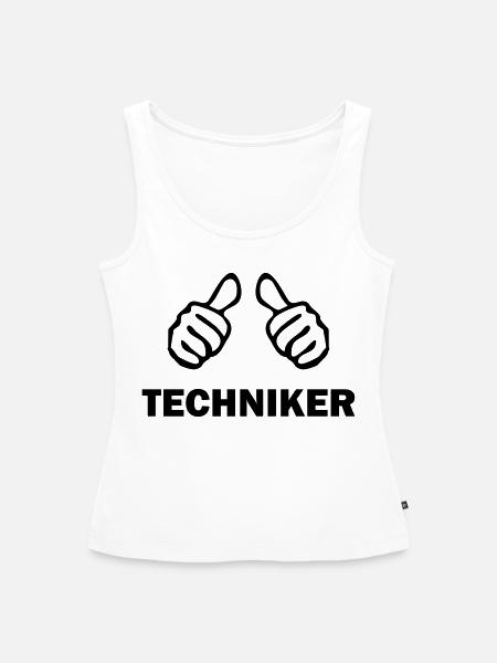 techniker - Frauen Premium Organic Tank Top - Weiß