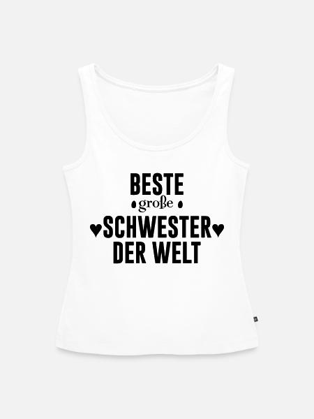 Beste Schwester - Frauen Premium Organic Tank Top - Weiß