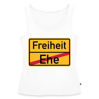 Scheidung - Frauen Premium Organic Tank Top - Weiß - Vorne - AI Model Female 172 light (172cm)