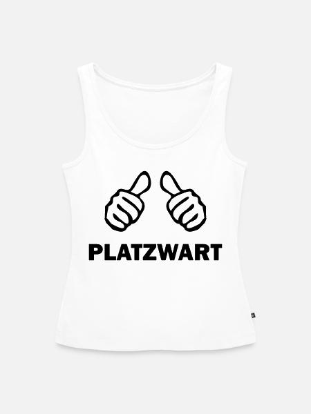 platzwart - Frauen Premium Organic Tank Top - Weiß