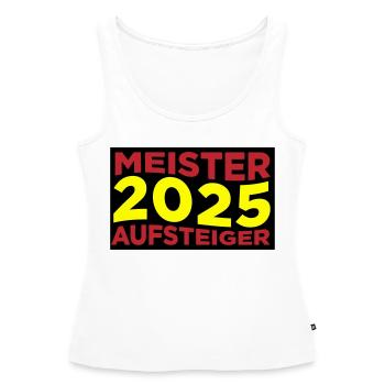 Meister und Aufsteiger 2025 - Frauen Premium Organic Tank Top - Weiß - Vorne - AI Model Female 172 light (172cm)