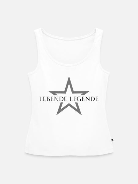 Lebende Legende - Frauen Premium Organic Tank Top - Weiß