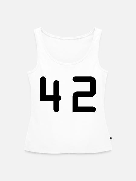 42 - Frauen Premium Organic Tank Top - Weiß