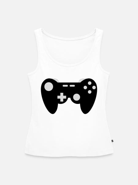 Gamepad - Frauen Premium Organic Tank Top - Weiß