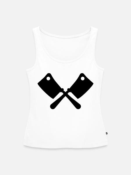 Butcher Knifes - Frauen Premium Organic Tank Top - Weiß