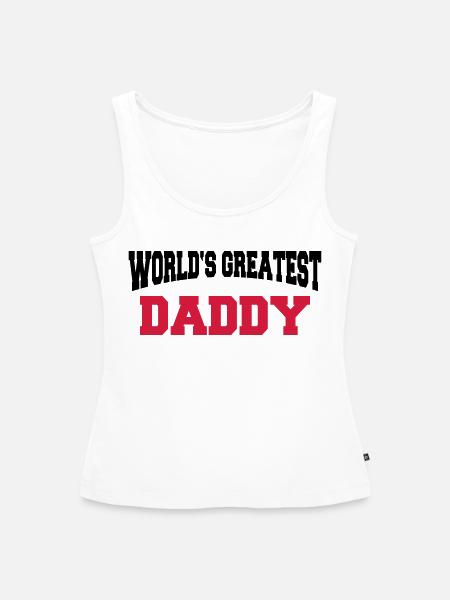 World's greatest Daddy - Frauen Premium Organic Tank Top - Weiß
