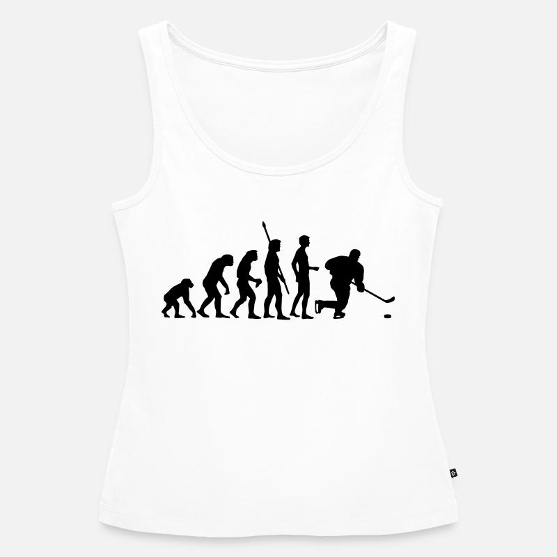 evolution_eishockey_b - Women’s Premium Organic Tank top - white