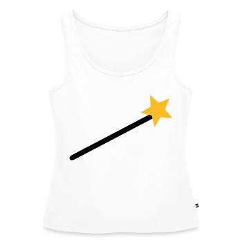 Zauberer - Frauen Premium Organic Tank Top - Weiß - Vorne - AI Model Female 172 light (172cm)