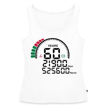 Gegen Jubiläum Jahre 60 Jahre - Frauen Premium Organic Tank Top - Weiß - Vorne - AI Model Female 172 light (172cm)