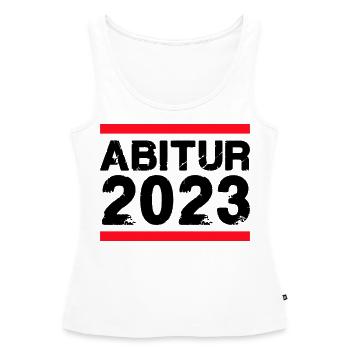 Abitur 2023 - Frauen Premium Organic Tank Top - Weiß - Vorne - AI Model Female 172 light (172cm)