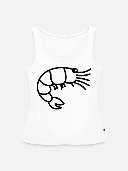 Garnele - Frauen Premium Organic Tank Top - Weiß