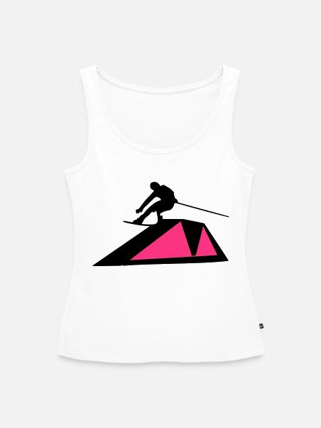 Wakeboarder/Wakeboard - Frauen Premium Organic Tank Top - Weiß