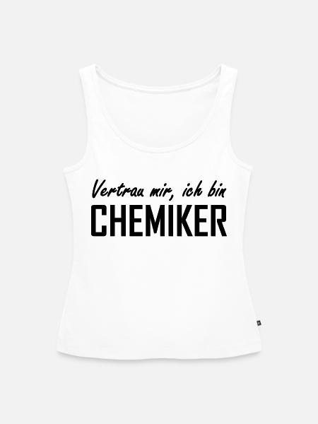 Chemiker - Frauen Premium Organic Tank Top - Weiß