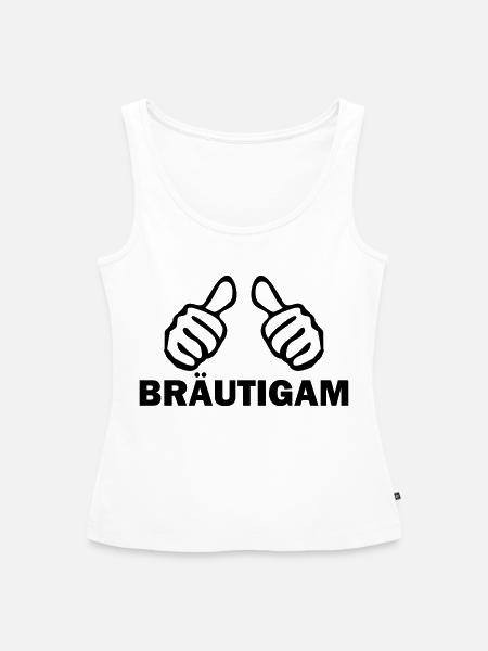 bräutigam - Frauen Premium Organic Tank Top - Weiß