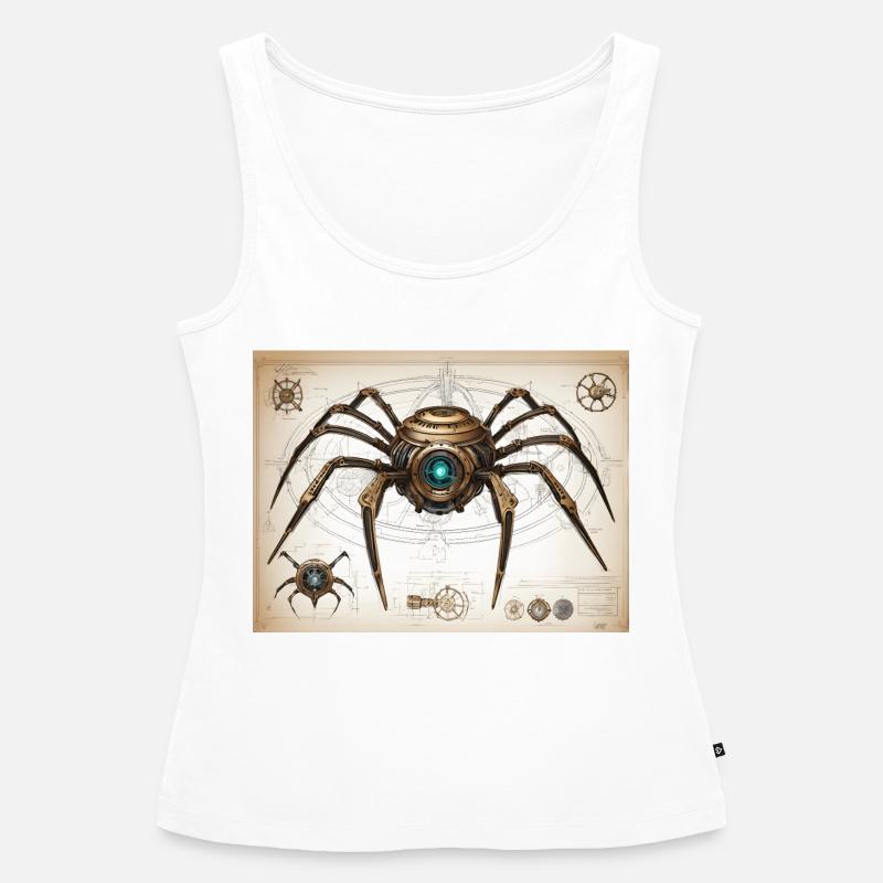 Mechanical Spider 2 FINAL - Débardeur bio Premium Femme - blanc