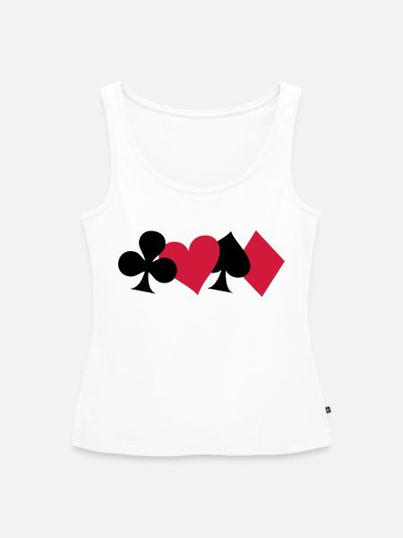 Karten - Frauen Premium Organic Tank Top - Weiß