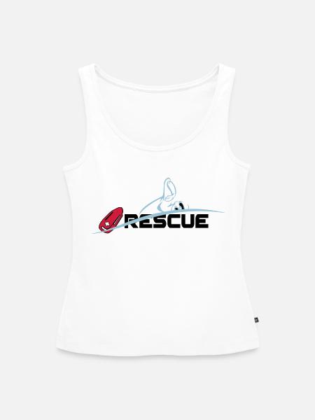 Rettungsschwimmer - Frauen Premium Organic Tank Top - Weiß