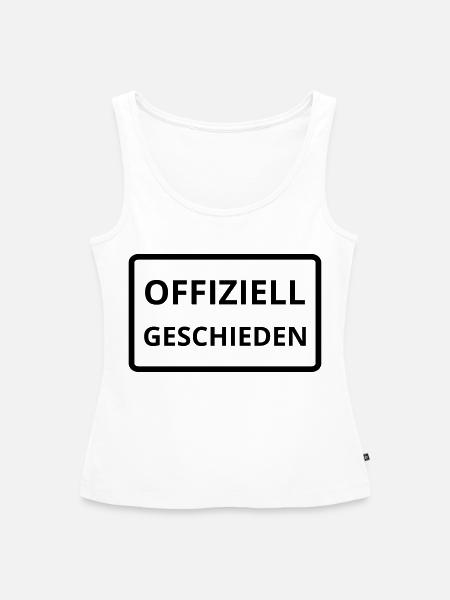 offiziell geschieden - Frauen Premium Organic Tank Top - Weiß