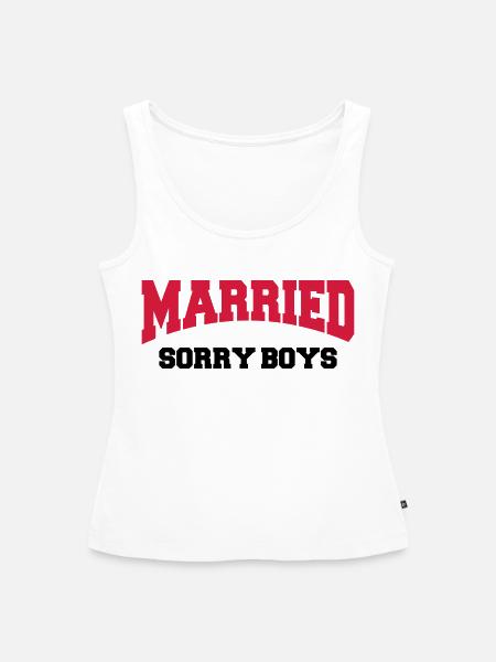 Married - Sorry boys! - Frauen Premium Organic Tank Top - Weiß