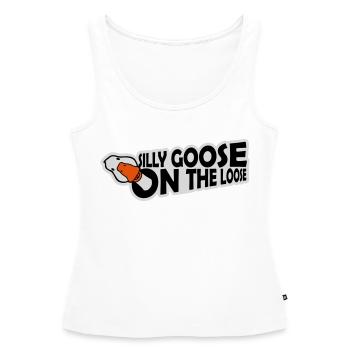 goose on the loose - Women’s Premium Organic Tank top - white - Front - AI Model Female 172 light (172cm)