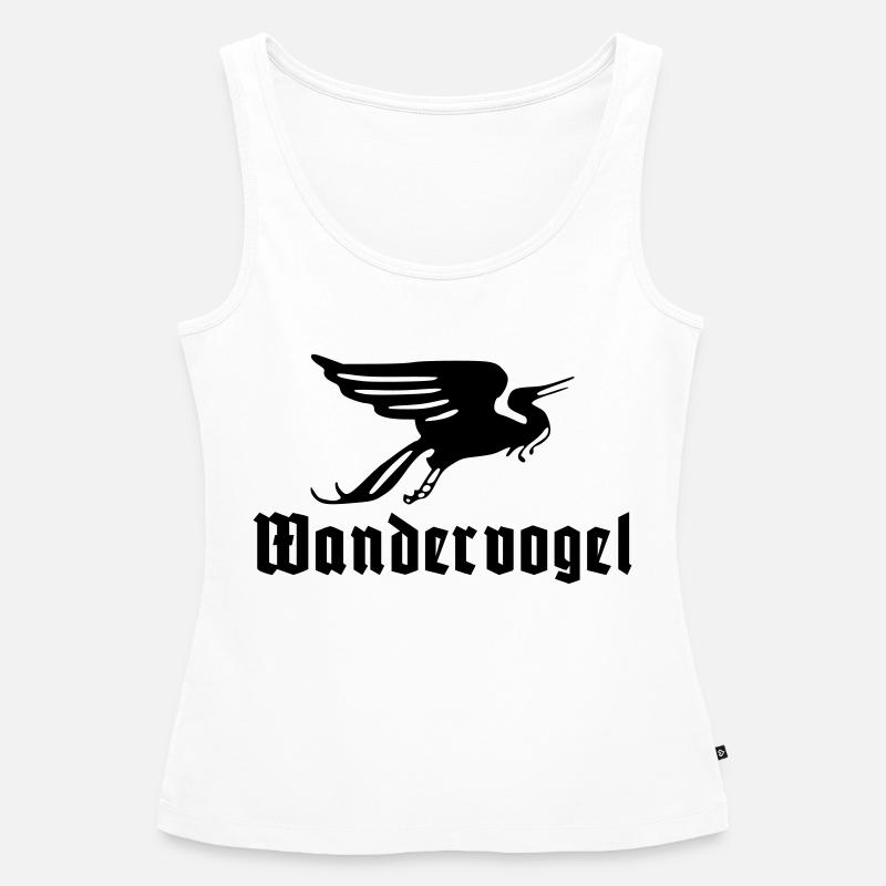 Wandervogel text - Débardeur bio Premium Femme - blanc
