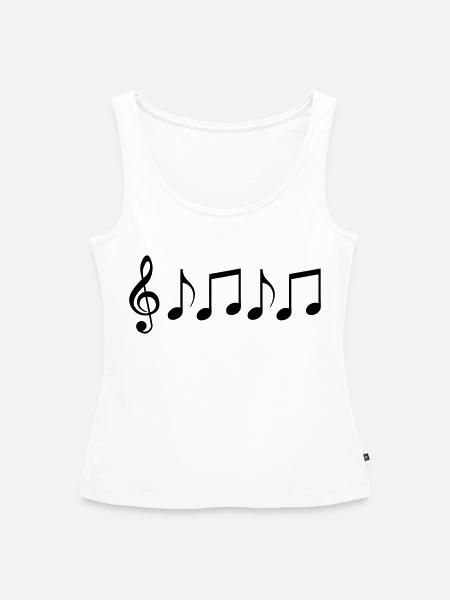 noten - Frauen Premium Organic Tank Top - Weiß