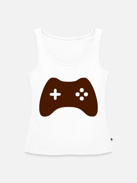 Controller - Frauen Premium Organic Tank Top - Weiß