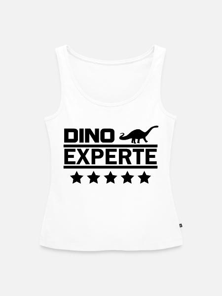dino experte - Frauen Premium Organic Tank Top - Weiß